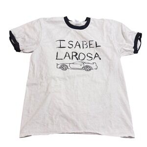 Isabel LaRosa Merch Ringer T-Shirt White Black You're So Pretty It Hurts Medium